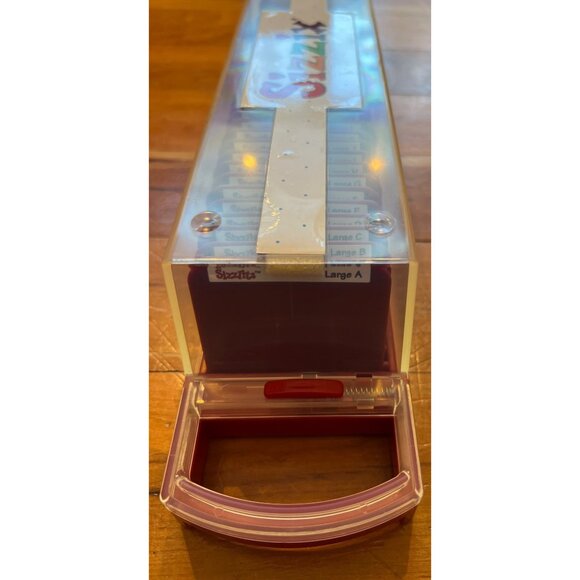 NEW Sizzix Sizzlits Stencil Alphabet Die Set with Storage Box 38-9732 - Picture 4 of 4